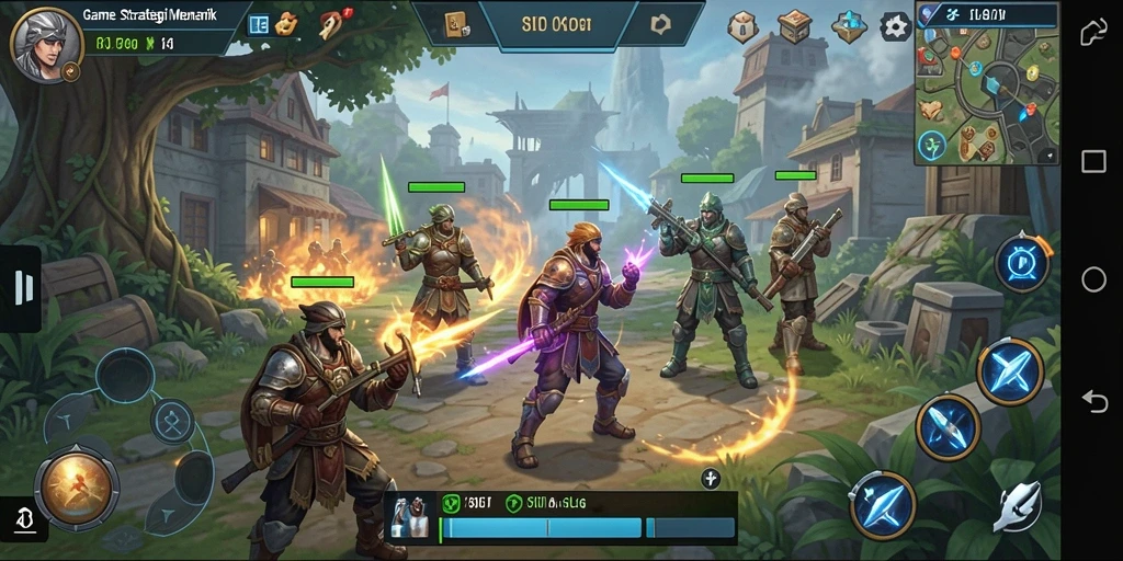 Tampilan gameplay menarik dari 8II dengan elemen strategi yang mendalam.