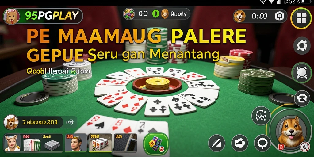 Screenshot utama 95PGPLAY menampilkan gameplay Gaple yang seru.