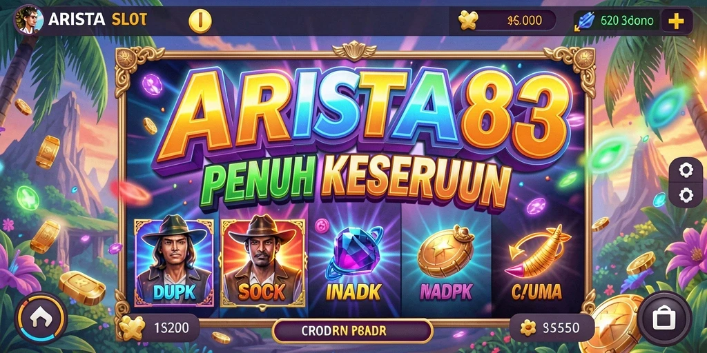 Tampilan gameplay ARISTA88 dengan efek slot yang memukau.