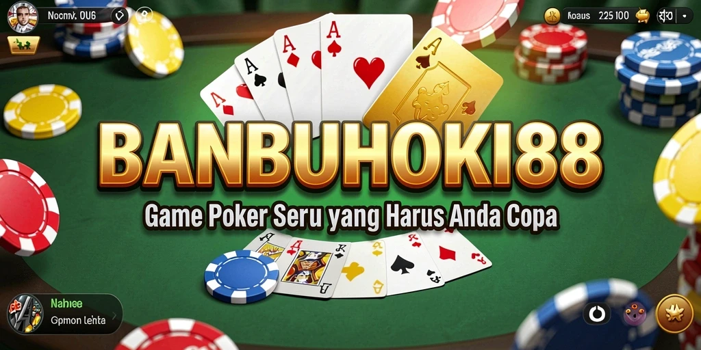 Tampilan gameplay Poker di BANBUHOKI88 yang menarik dan interaktif.