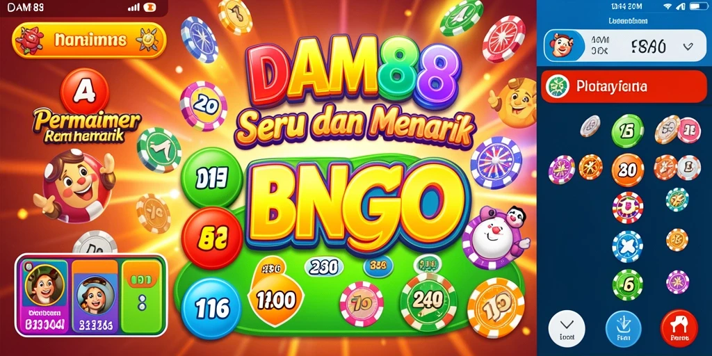 Tampilan gameplay Bingo yang menarik di DAM88