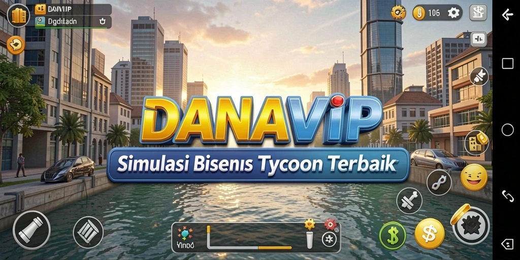 Tampilan gameplay menarik dari DANAVIP sebagai game Tycoon.