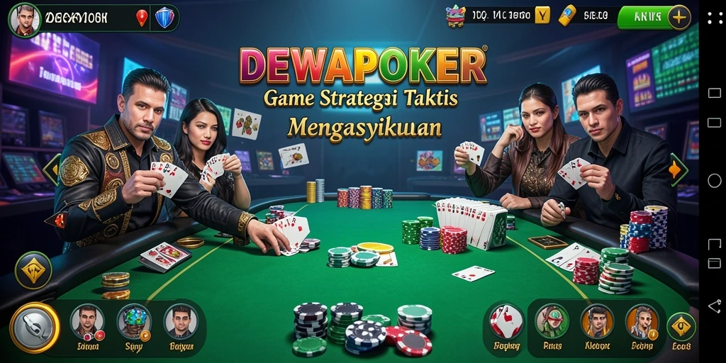 Tampilan gameplay <strong>DEWAPOKER</strong> yang menarik dan penuh strategi.