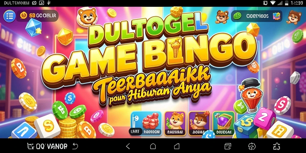 Tampilan gameplay seru DULTOGEL dalam permainan Bingo.