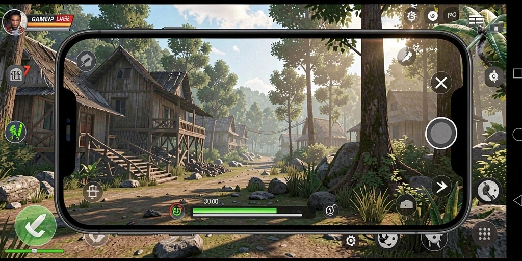 Tampilan gameplay GAMERP yang seru dan interaktif.