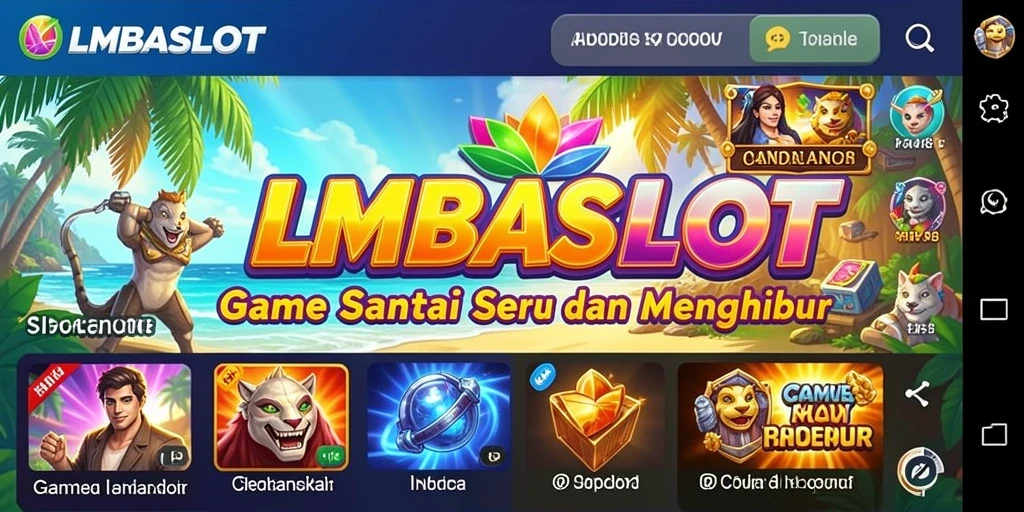 Tampilan gameplay seru dan menantang dalam LMBASLOT.