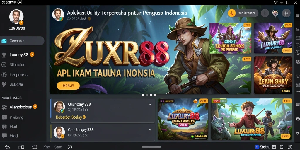 Tampilan modern dan fungsi-fungsi bermanfaat dari LUXURY88.