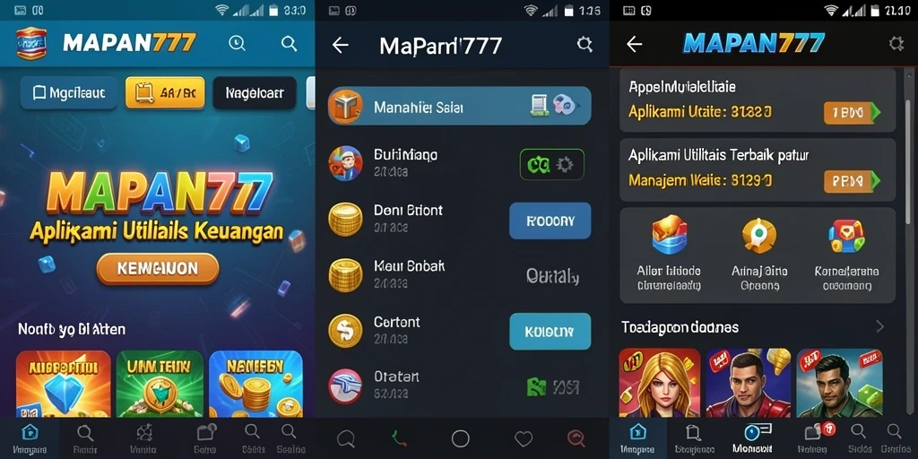 Tampilan antarmuka MAPAN777 yang sederhana dan efektif untuk manajemen keuangan.