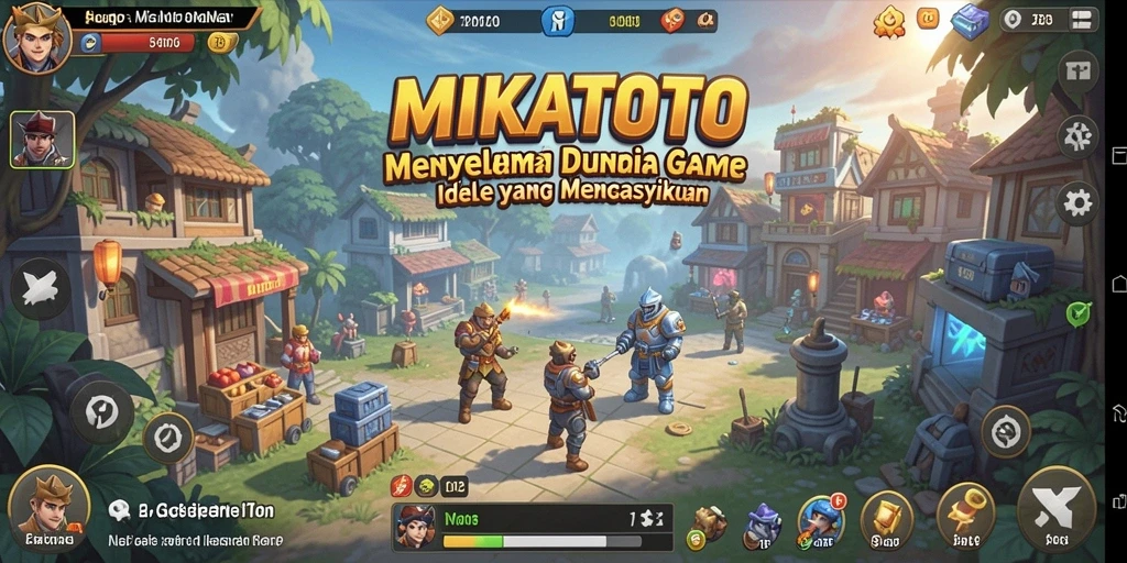 Screenshot gameplay MIKATOTO menampilkan momen seru dalam permainan Idle.