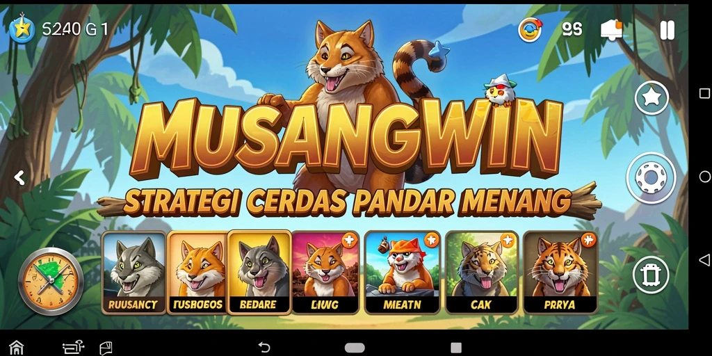 Tampilan gameplay strategis yang menantang di MUSANGWIN.