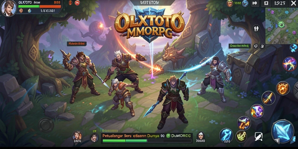 Tangkapan layar epic dari gameplay OLXTOTO di dunia MMORPG.