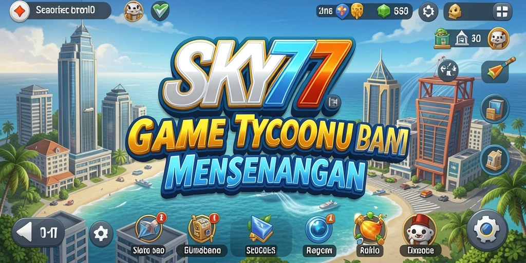 Tampilan gameplay SKY77 yang menarik dan penuh warna.