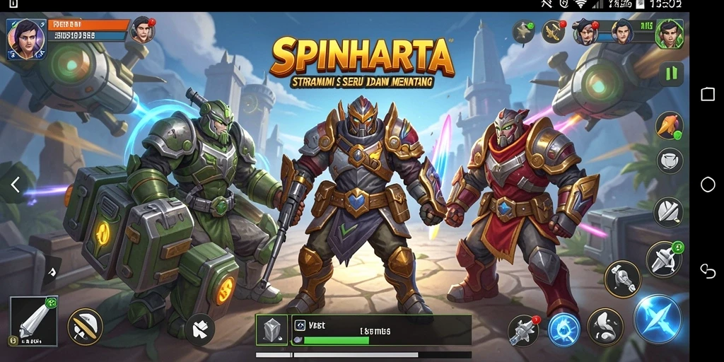 Tampilan menarik dari gameplay SPINHARTA yang seru.