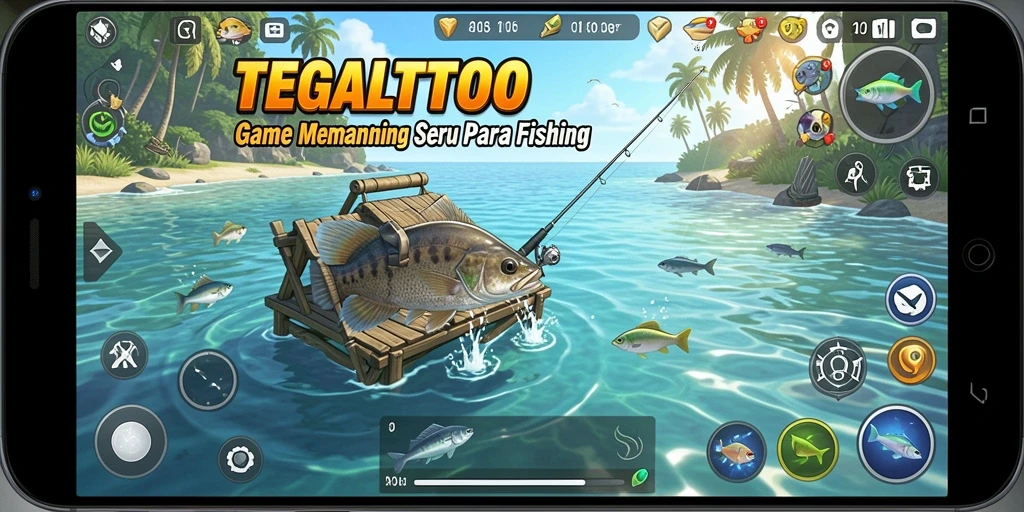 Tampilan gameplay TEGALTOTO yang menarik dengan berbagai jenis ikan.