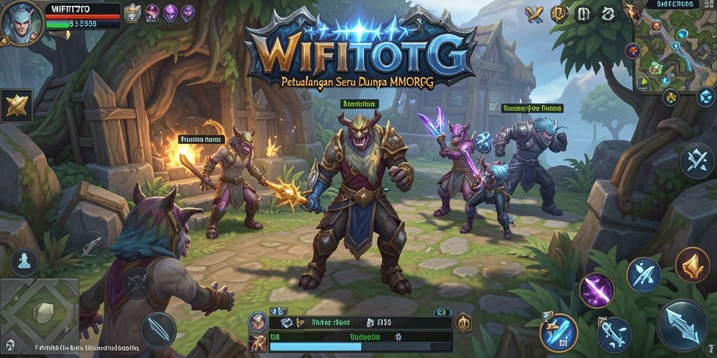 Tampilan gameplay seru di dunia MMORPG WIFITOTO.
